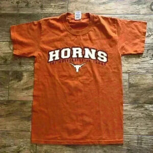 HORNS UNIVERSITY OF TEXAS ORANGE T-SHIRT WOMEN SMALL